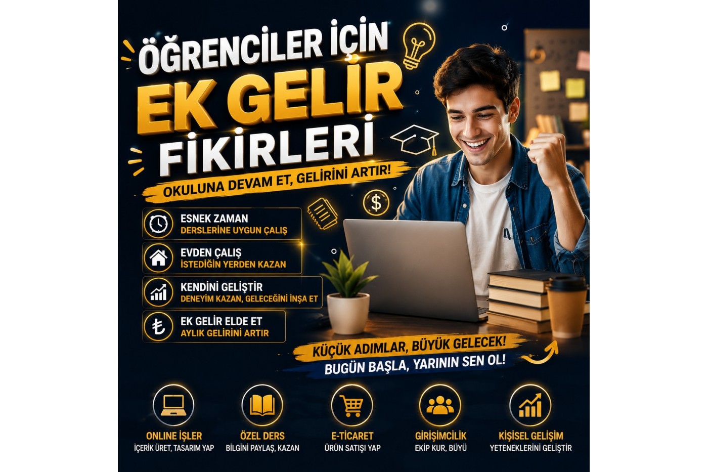 ÖĞRENCİLER İÇİN EK GELİR FİKİRLERİ